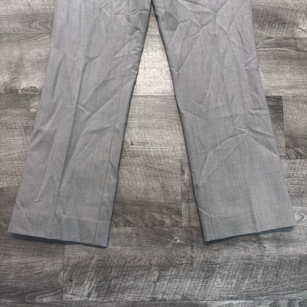 Ralph Lauren Black Label Side Zip Straight Leg Wool Trousers Light Gray Womens 4 - Picture 4 of 8